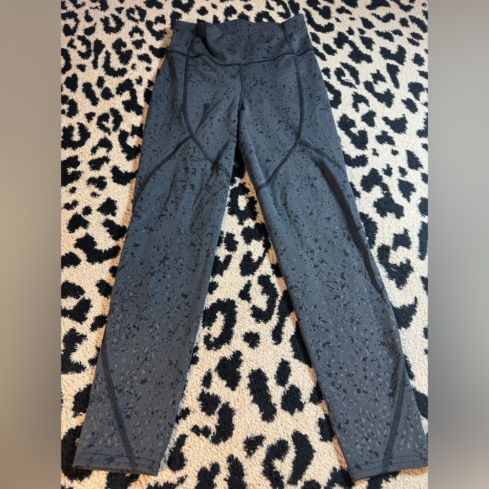 lululemon athletica Black Patterned Leggings